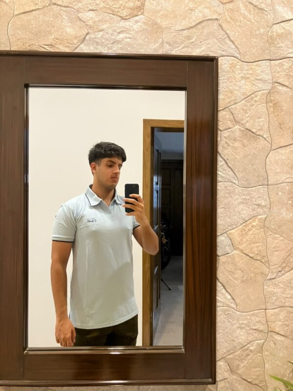 Customer photo from Muhammad Zaki's review of Men’s Sky Blue Piqué Polo